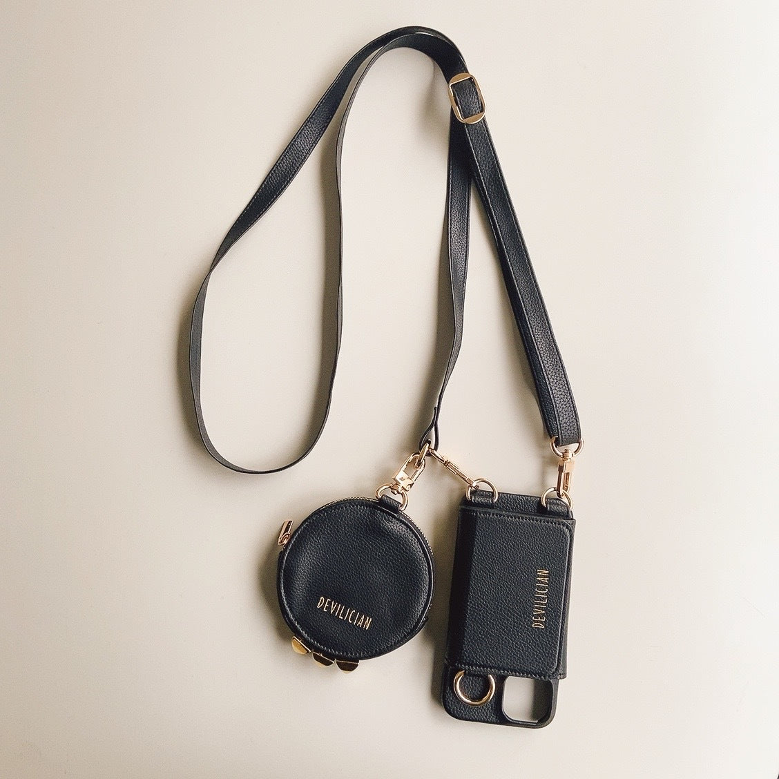DEVILICIAN Smartphone Shoulder【iPhone case+round?porch】iPhone 13