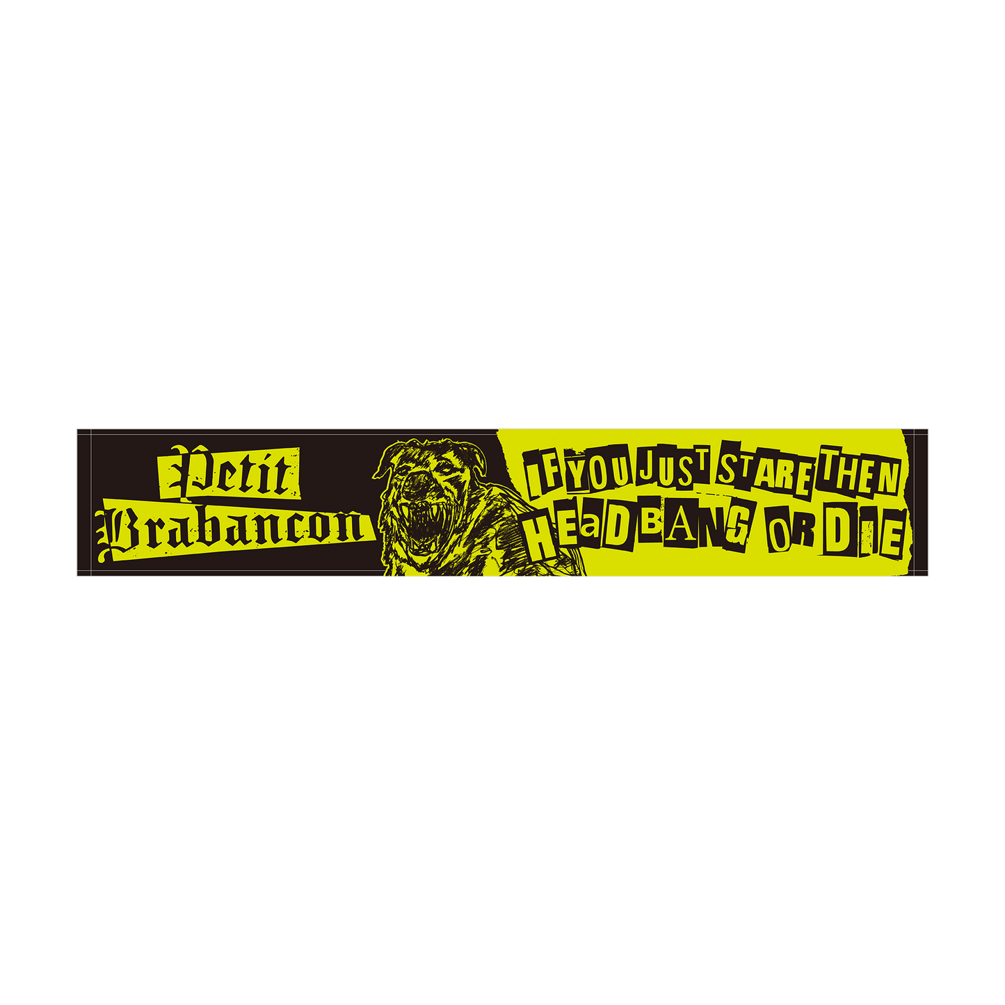 If You Just Stare Then Headbang or Die ジャガードマフラータオル