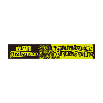 If You Just Stare Then Headbang or Die ジャガードマフラータオル